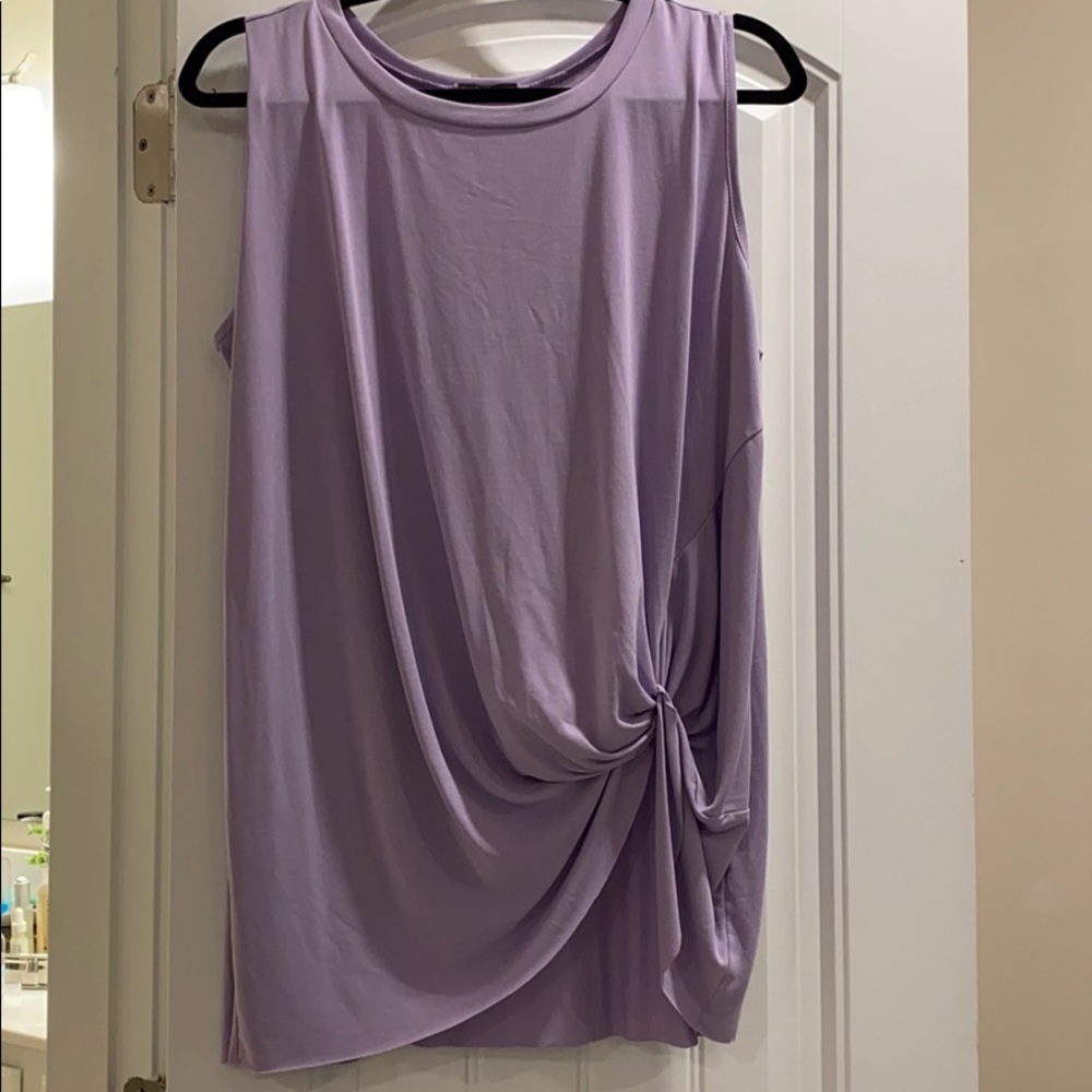 Purple tank with knot detail